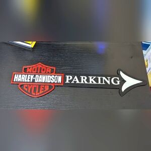 Harley Davidson metal parking sign